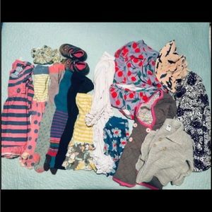 18-24ms, 2T baby girl clothing Lot. Hanna Andersson, Matilda Jane, Gap, Old Navy